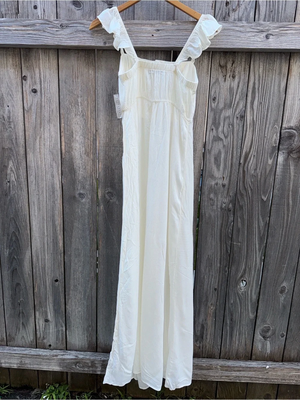Flynn Skye Bardot Maxi Dress White Size Large